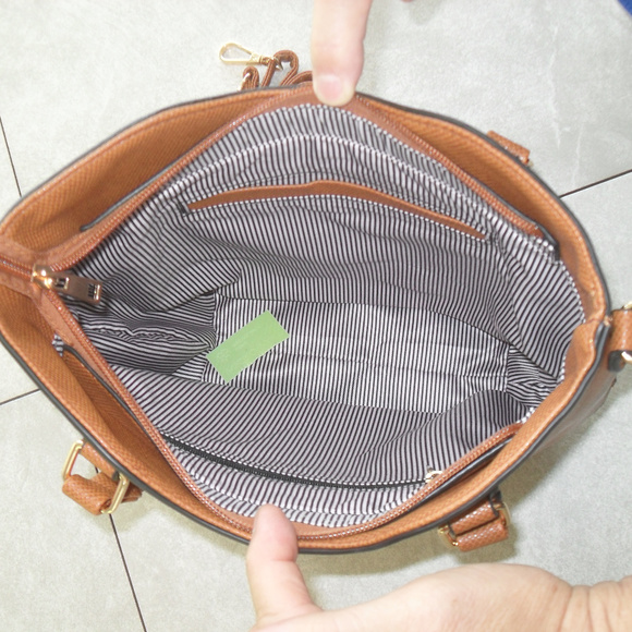 NEW Belted Medium Tan Handbag - Picture 4 of 4